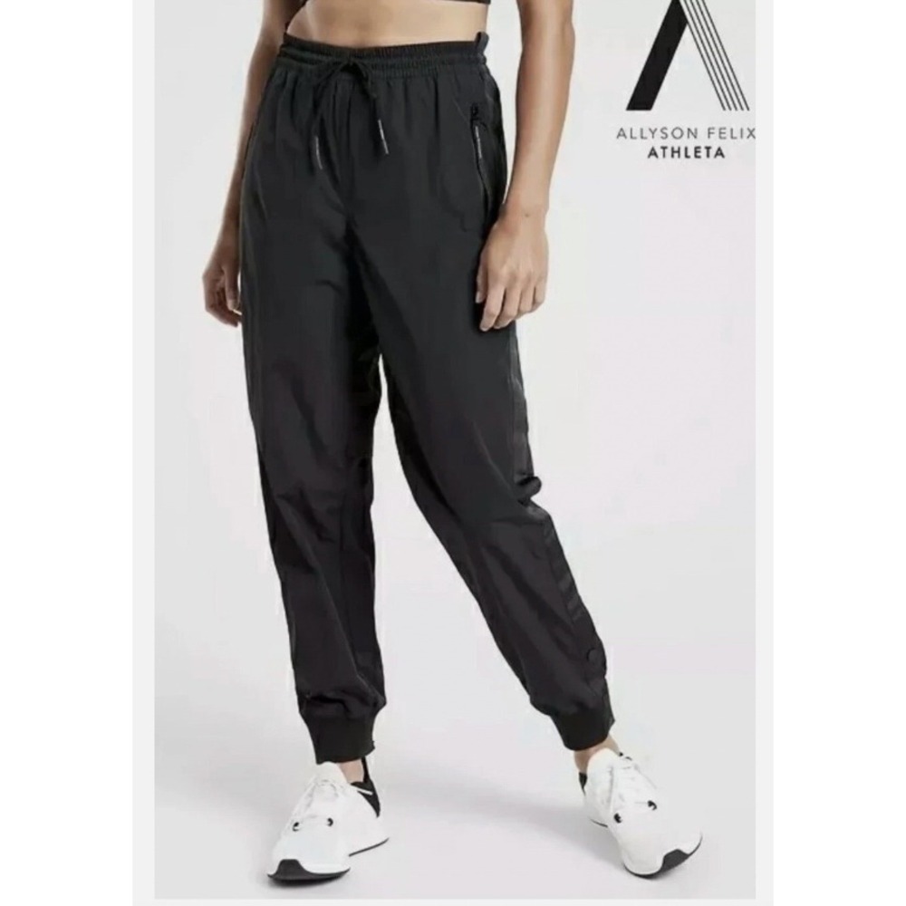 Athleta Allyson Felix Legend Track Pants Black Size Small Tall 598492
